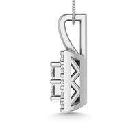 Thumbnail for Diamond 1/2 Ct.Tw. Round and Princess Fashion Pendant in 14K White Gold