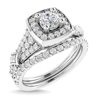 Thumbnail for Diamond 3/4 Ct.Tw. Round Cut Engagement Ring in 14K White Gold