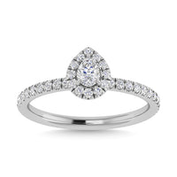 Thumbnail for Diamond 3/4 Ct.Tw. Pear Cut Engagement Ring in 14K White Gold