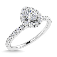 Thumbnail for Diamond 3/4 Ct.Tw. Pear Cut Engagement Ring in 14K White Gold