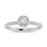 Thumbnail for Diamond 3/4 Ct.Tw. Round Cut Engagement Ring in 14K White Gold