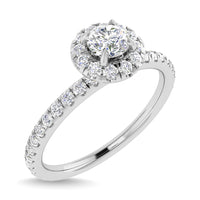 Thumbnail for Diamond 3/4 Ct.Tw. Round Cut Engagement Ring in 14K White Gold