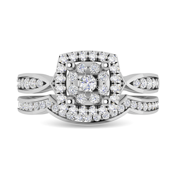 Diamond 5/8 Ct.Tw. Bridal Ring in 14K White Gold