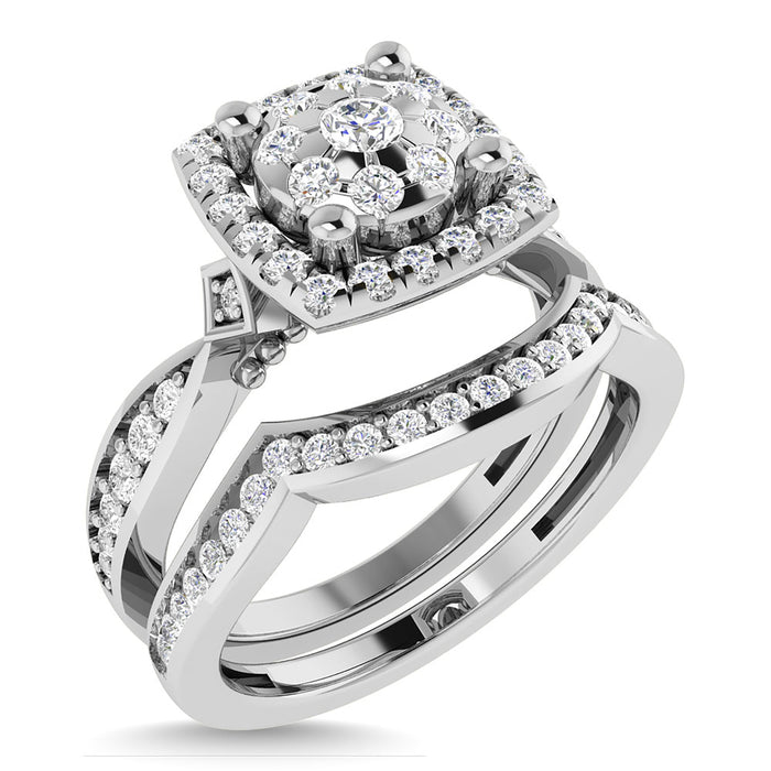 Diamond 5/8 Ct.Tw. Bridal Ring in 14K White Gold