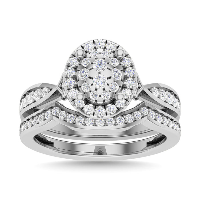 Diamond 5/8 Ct.Tw. Bridal Ring in 14K White Gold