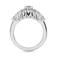 Thumbnail for Diamond 1 1/2 ct tw Round Bridal Ring in 14K White Gold