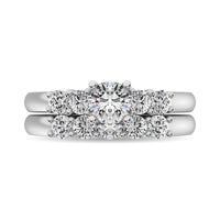 Thumbnail for Diamond 1 1/2 ct tw Round Cut Bridal Ring in 14K White Gold