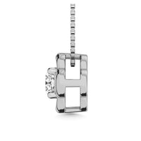Thumbnail for Diamond 1/5 ct tw Solitaire Dimond Pendant in 14K White Gold