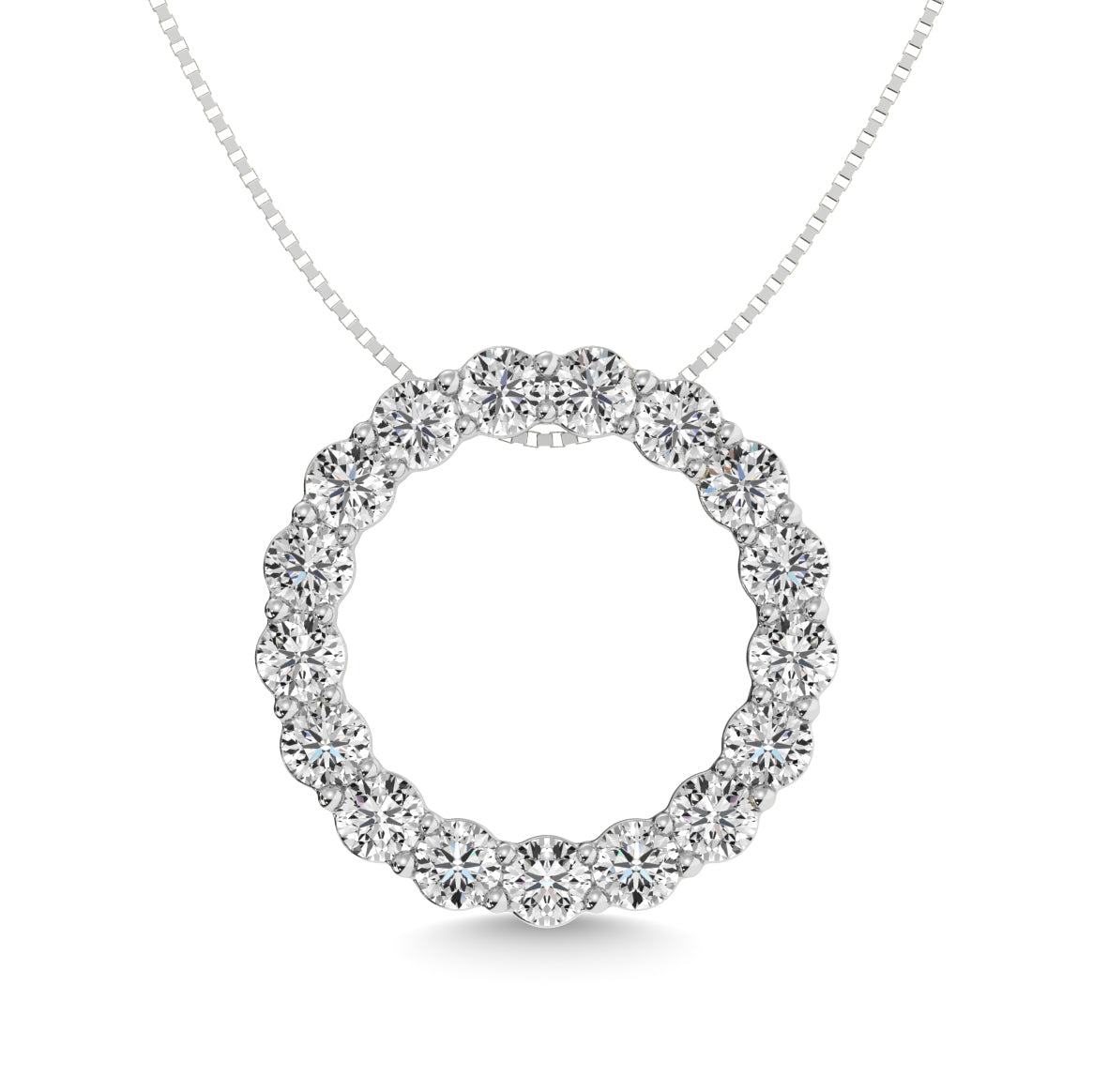 Diamond 2 ct tw Fashion Pendant in 14K White Gold