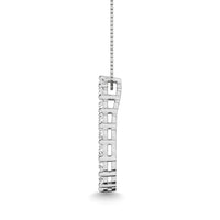 Thumbnail for Diamond 1 1/2 ct tw Pear Shape Pendant in 14K White Gold