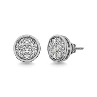 Thumbnail for Diamond 1 ct tw Round Earrings in 14K White Gold