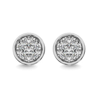 Thumbnail for Diamond 1 ct tw Round Earrings in 14K White Gold