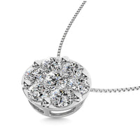 Thumbnail for Diamond 1 ct tw Round Pendant in 14K White Gold