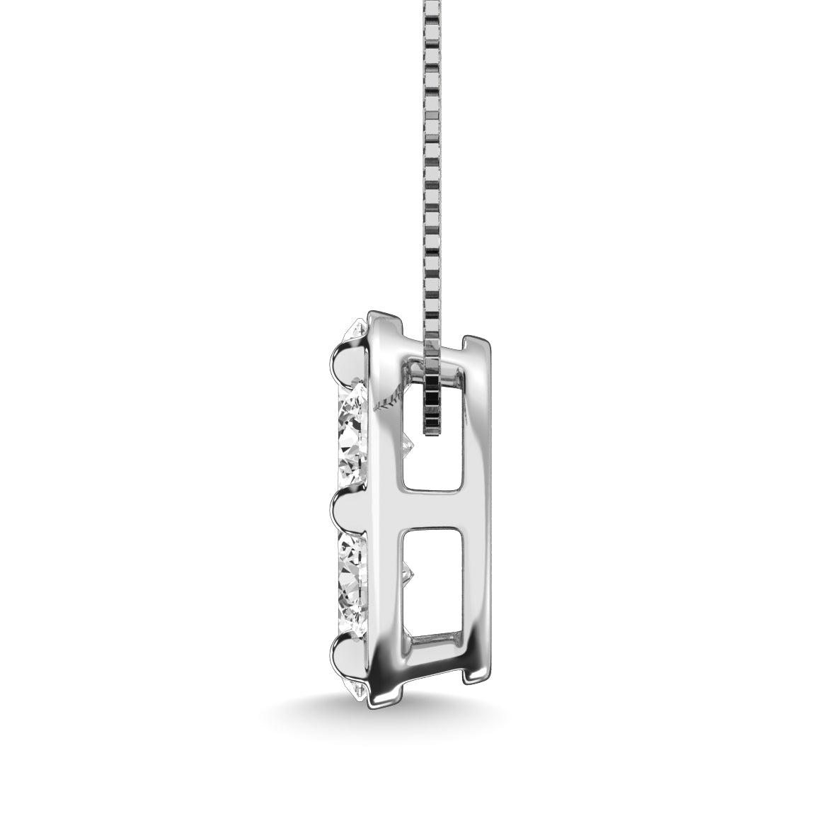 Diamond 1 ct tw Round Pendant in 14K White Gold