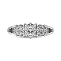 Thumbnail for Diamond 1 1/2 ct tw Round Cut Pyramid Ring in 14K White Gold