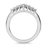 Thumbnail for Diamond 1 1/2 ct tw Round Cut Pyramid Ring in 14K White Gold