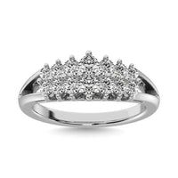 Thumbnail for Diamond 2 ct tw Round Cut Pyramid Ring in 14K White Gold