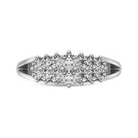Thumbnail for Diamond 1/2 ct tw Round Cut Pyramid Ring in 14K White Gold