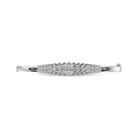 Thumbnail for Diamond 2 ct tw Round Cut Pyramid Bangle in 14K White Gold