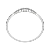 Thumbnail for Diamond 2 ct tw Round Cut Pyramid Bangle in 14K White Gold