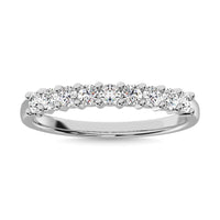 Thumbnail for Diamond 1 ct tw Round Cut One Row Ring in 14K White Gold
