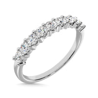 Thumbnail for Diamond 1 ct tw Round Cut One Row Ring in 14K White Gold