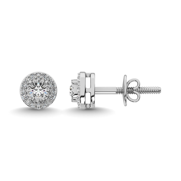 Diamond 1/8 ct tw Fashion Earrings in Sterling Silver