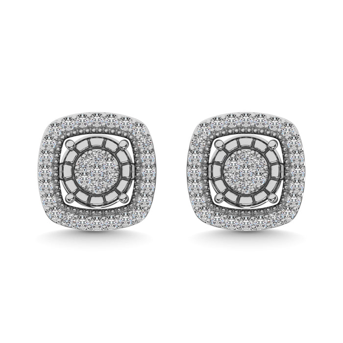 Diamond 1/20 ct tw Fashion Earrings in Sterling Silver