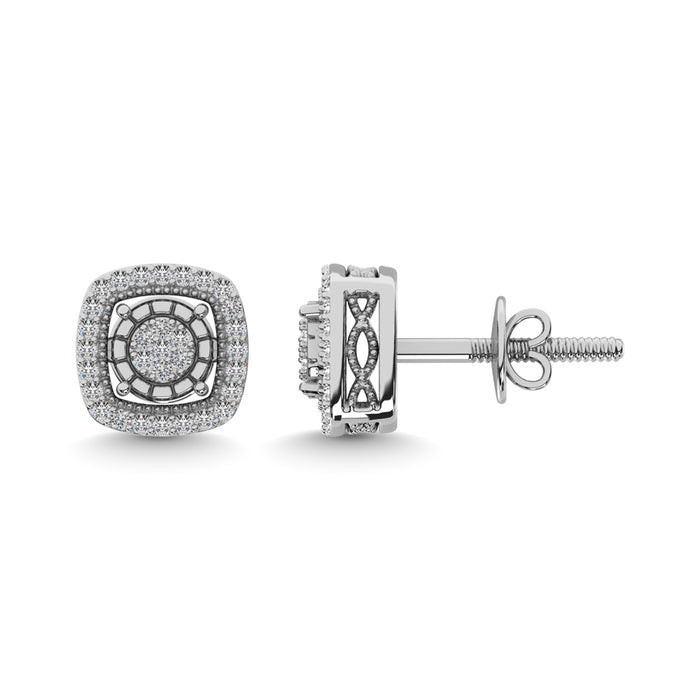 Diamond 1/20 ct tw Fashion Earrings in Sterling Silver