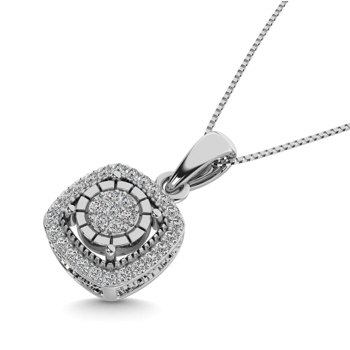 Diamond 1/20 ct tw Fashion Pendant in Sterling Silver