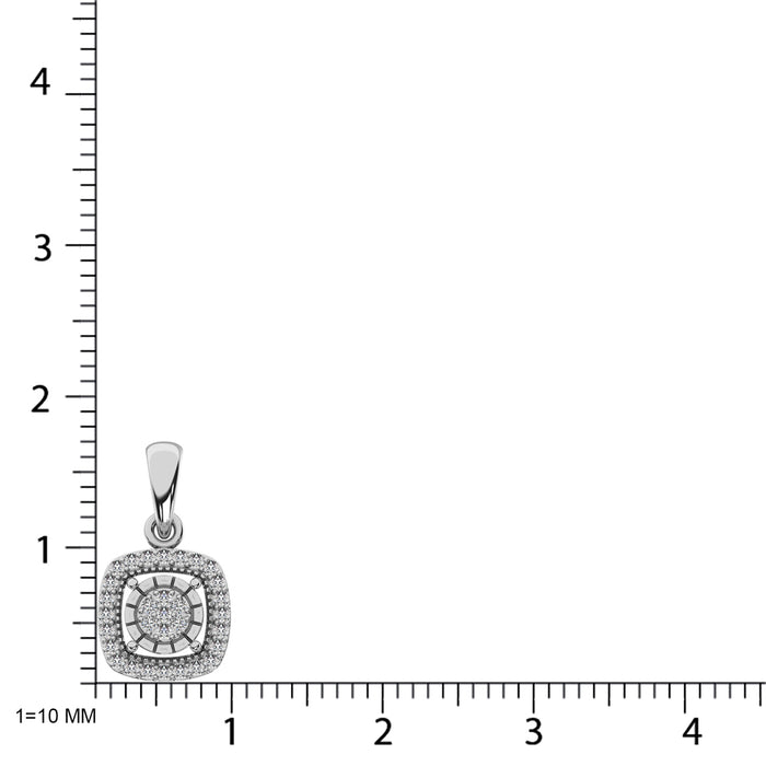 Diamond 1/20 ct tw Fashion Pendant in Sterling Silver