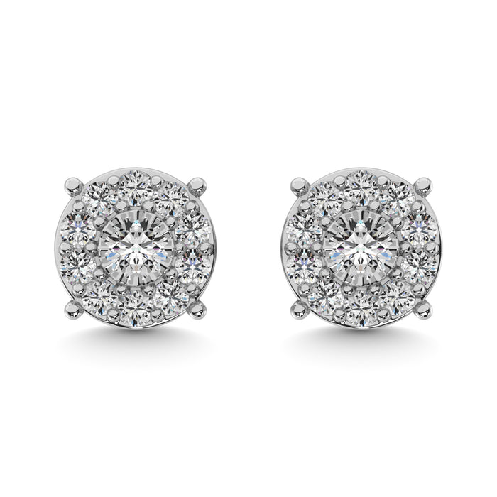 Diamond 1/20 ct tw Fashion Earrings in Sterling Silver