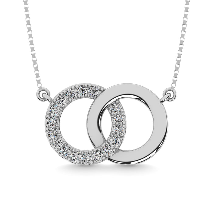 Diamond 1/20 ct tw Fashion Necklace in Sterling Silver