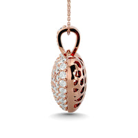 Thumbnail for Diamond 1 1/2 ct tw Heart Pendant in 10K Pink Gold