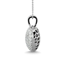 Thumbnail for Diamond 1 ct tw Heart Pendant in 10K White Gold