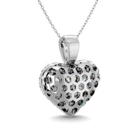 Thumbnail for Diamond 1 ct tw Heart Pendant in 10K White Gold