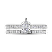 Thumbnail for Diamond 3/4 Ct.Tw. Pear Shape Bridal Ring in 14K White Gold