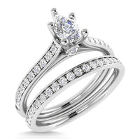 Thumbnail for Diamond 3/4 Ct.Tw. Pear Shape Bridal Ring in 14K White Gold