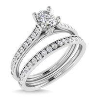 Thumbnail for Diamond 3/4 Ct.Tw. Oval Shape Bridal Ring in 14K White Gold