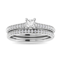 Thumbnail for Diamond 3/4 Ct.Tw. Princess Shape Bridal Ring in 14K White Gold
