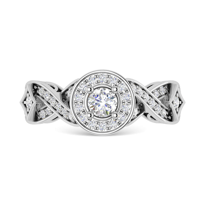 Diamond 3/4 Ct.Tw. Engagement Ring in 14K White Gold