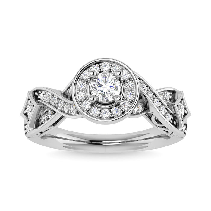 Diamond 3/4 Ct.Tw. Engagement Ring in 14K White Gold