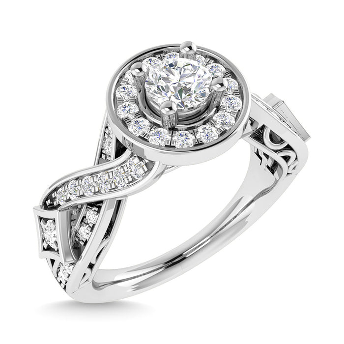 Diamond 3/4 Ct.Tw. Engagement Ring in 14K White Gold