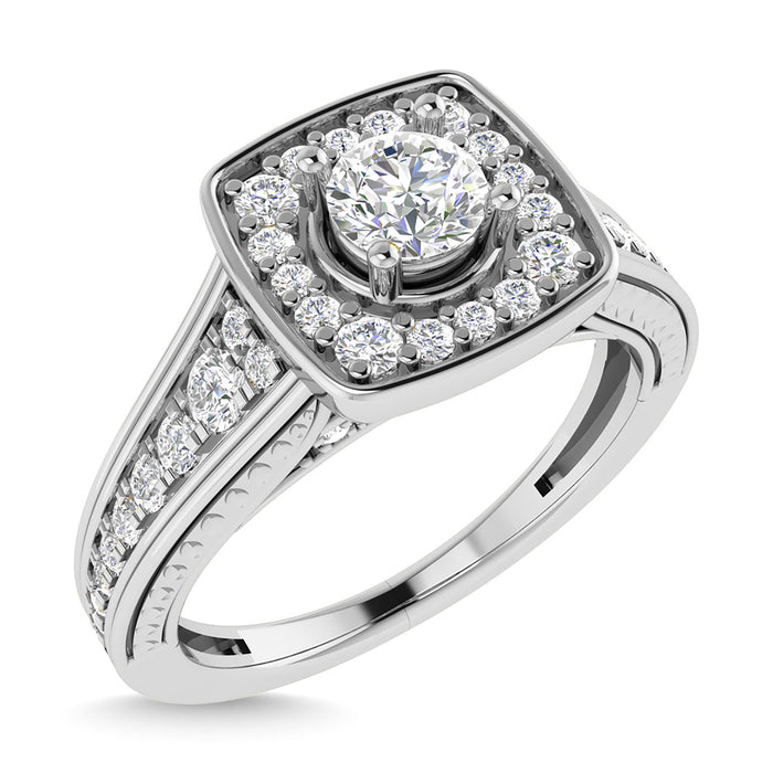 Diamond 3/4 Ct.Tw. Engagement Ring in 14K White Gold