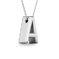 Thumbnail for Diamond 1/8 Ct.Tw. Letter A Pendant in 14K White Gold