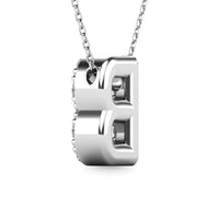 Thumbnail for Diamond 1/8 Ct.Tw. Letter B Pendant in 14K White Gold