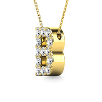 Thumbnail for Diamond 1/8 Ct.Tw. Letter B Pendant in 14K Yellow Gold
