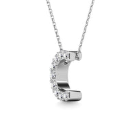 Thumbnail for Diamond 1/10 Ct.Tw. Letter C Pendant in 14K White Gold