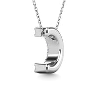 Thumbnail for Diamond 1/10 Ct.Tw. Letter C Pendant in 14K White Gold