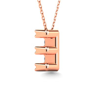 Thumbnail for Diamond 1/10 Ct.Tw. Letter E Pendant in 14K Rose Gold